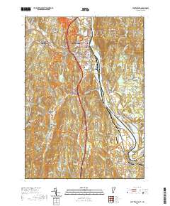 USGS US Topo 7.5-minute map for Brattleboro VTNH 2021