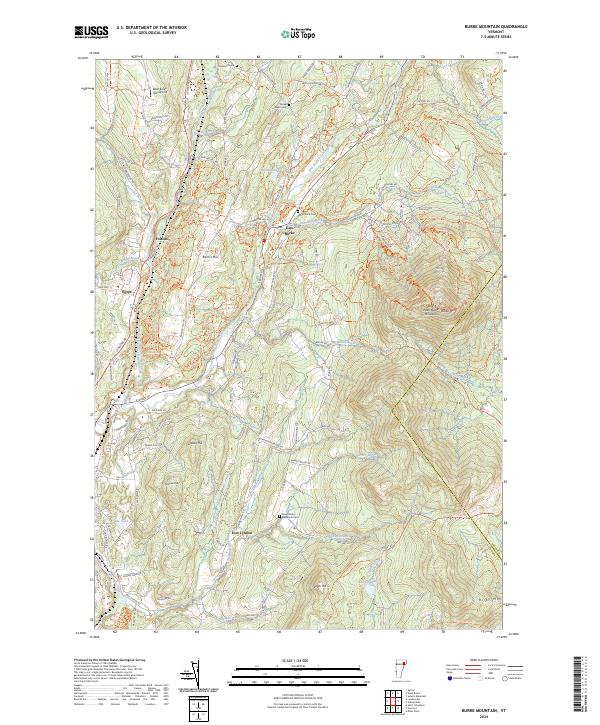 US Topo 7.5-minute map for Burke Mountain VT