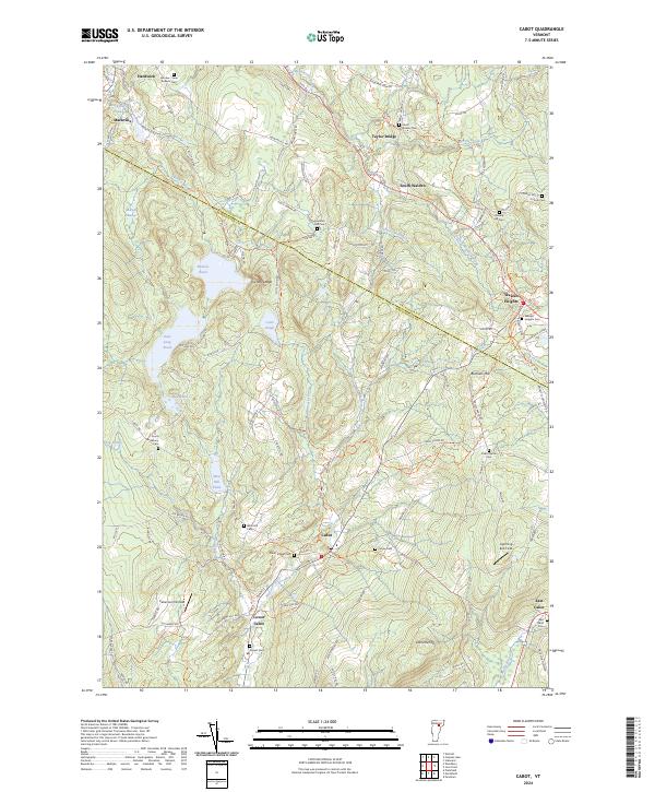 US Topo 7.5-minute map for Cabot VT