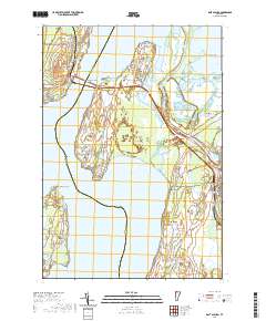 USGS US Topo 7.5-minute map for East Alburg VT 2021