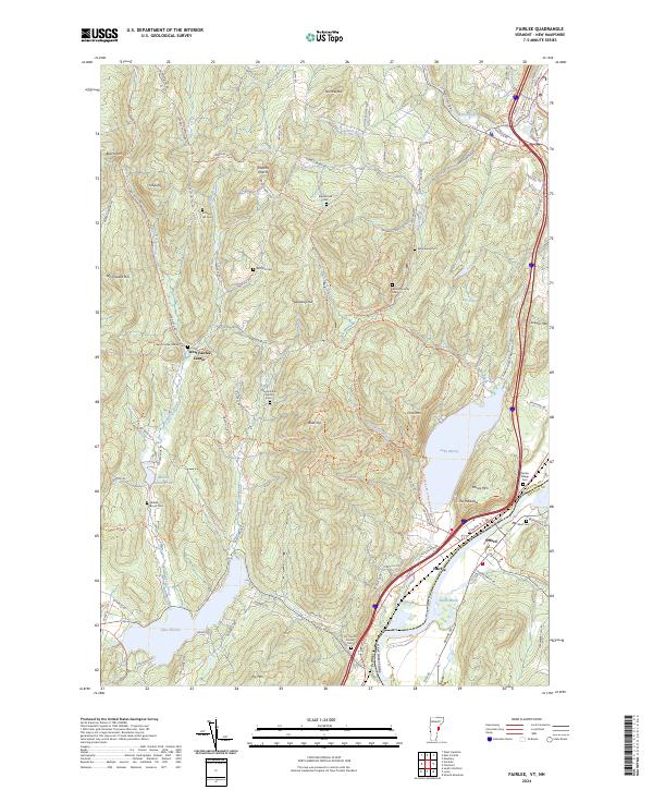 US Topo 7.5-minute map for Fairlee VTNH