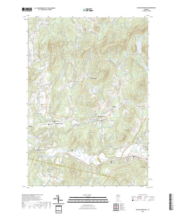 US Topo 7.5-minute map for Gilson Mountain VT