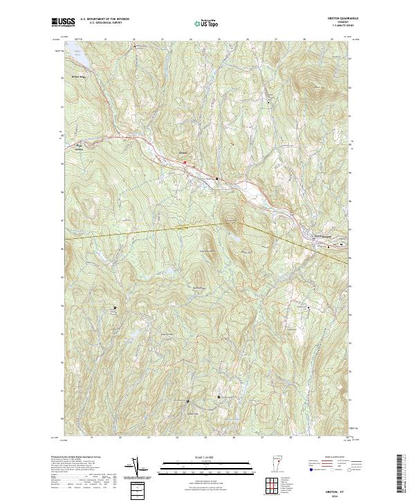 US Topo 7.5-minute map for Groton VT