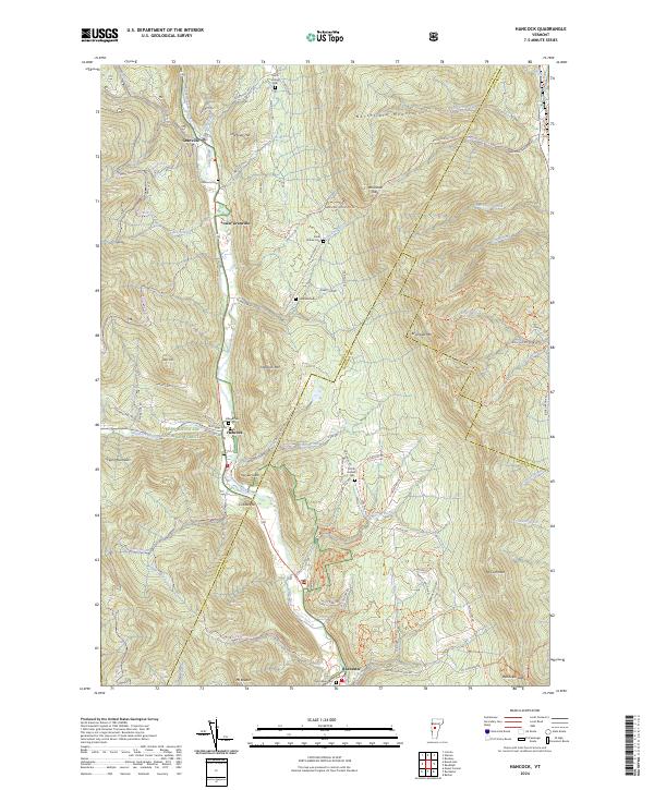 US Topo 7.5-minute map for Hancock VT