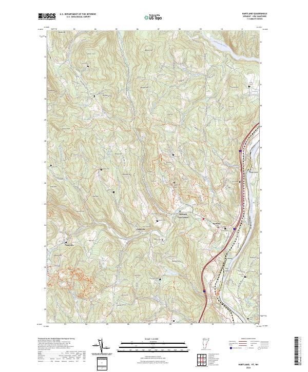 US Topo 7.5-minute map for Hartland VTNH