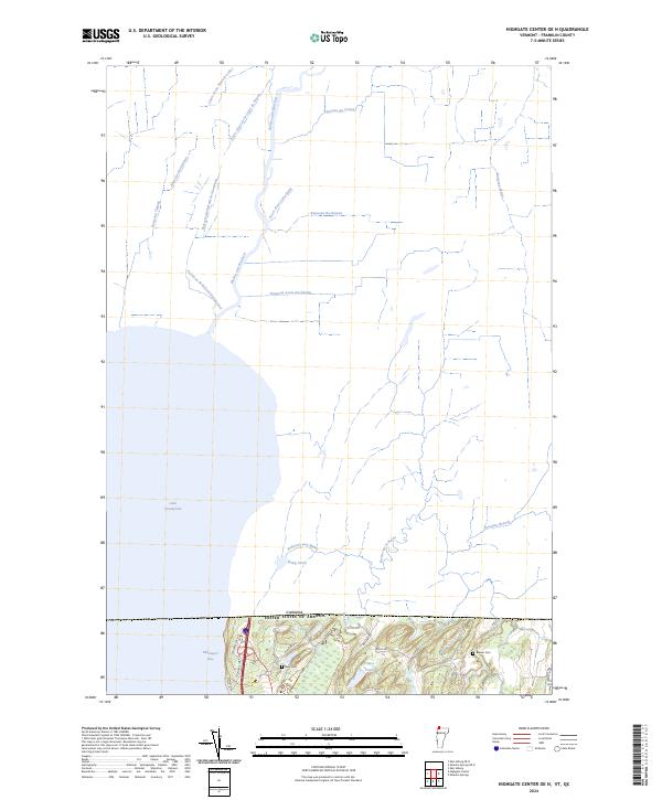 US Topo 7.5-minute map for Highgate Center OE N VTQC