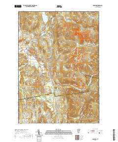 USGS US Topo 7.5-minute map for Hinesburg VT 2021