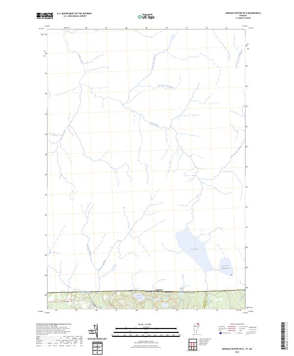 US Topo 7.5-minute map for Morgan Center OE N VTQC