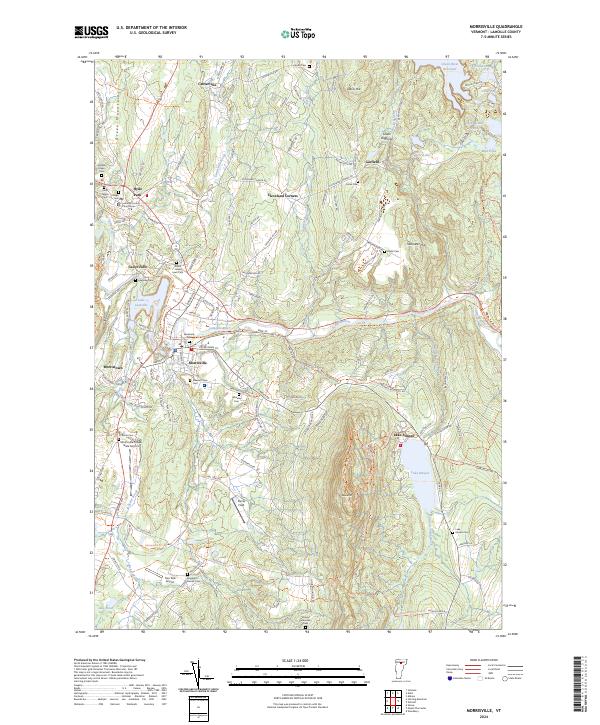 US Topo 7.5-minute map for Morrisville VT