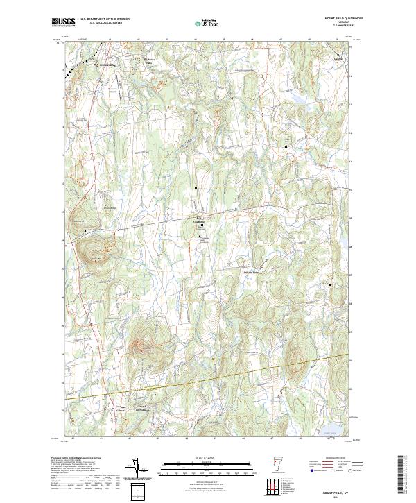 US Topo 7.5-minute map for Mount Philo VT