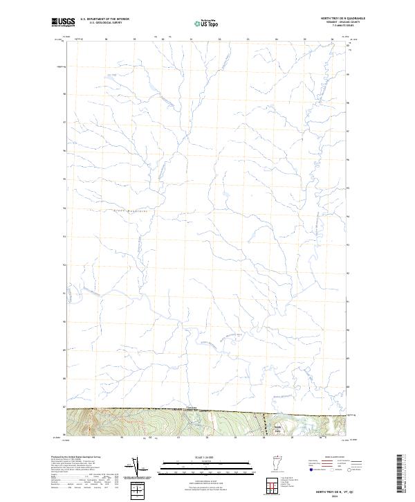 US Topo 7.5-minute map for North Troy OE N VTQC