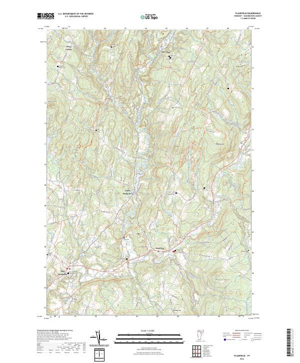 US Topo 7.5-minute map for Plainfield VT