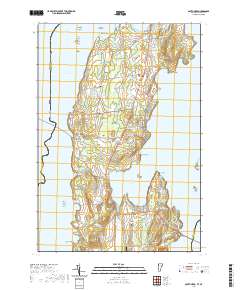 USGS US Topo 7.5-minute map for South Hero VTNY 2021