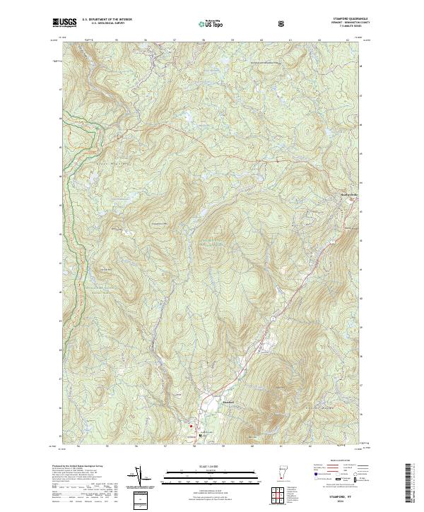 US Topo 7.5-minute map for Stamford VT