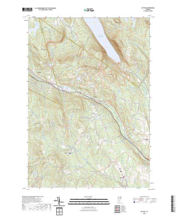 US Topo 7.5-minute map for Sutton VT