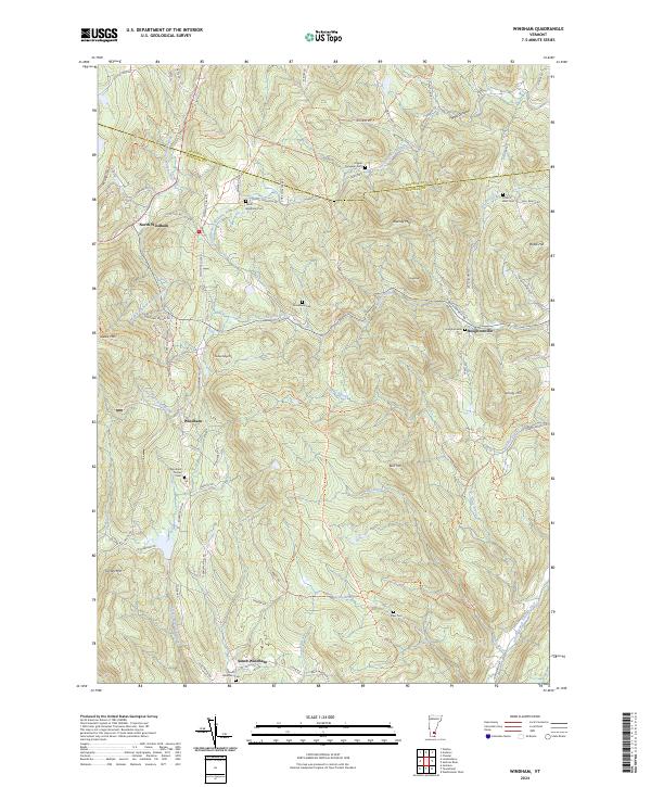 US Topo 7.5-minute map for Windham VT