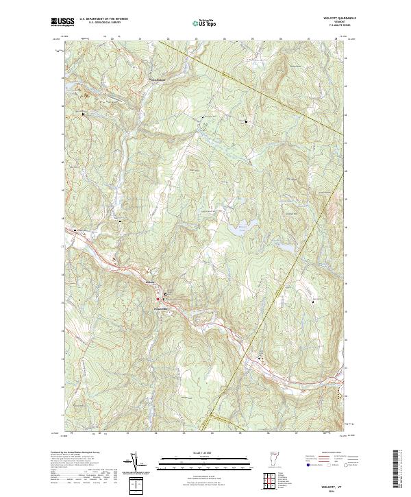 US Topo 7.5-minute map for Wolcott VT