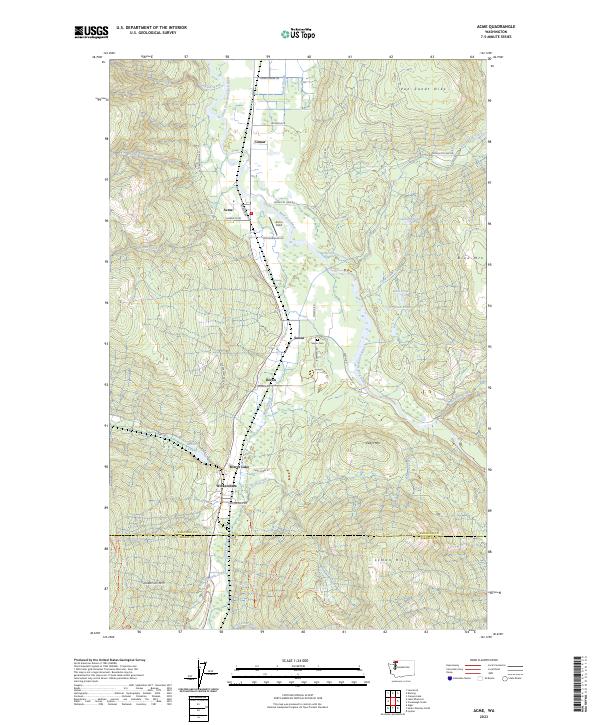 US Topo 7.5-minute map for Acme WA