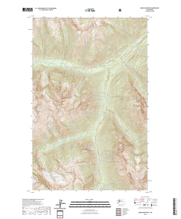 US Topo 7.5-minute map for Agnes Mountain WA