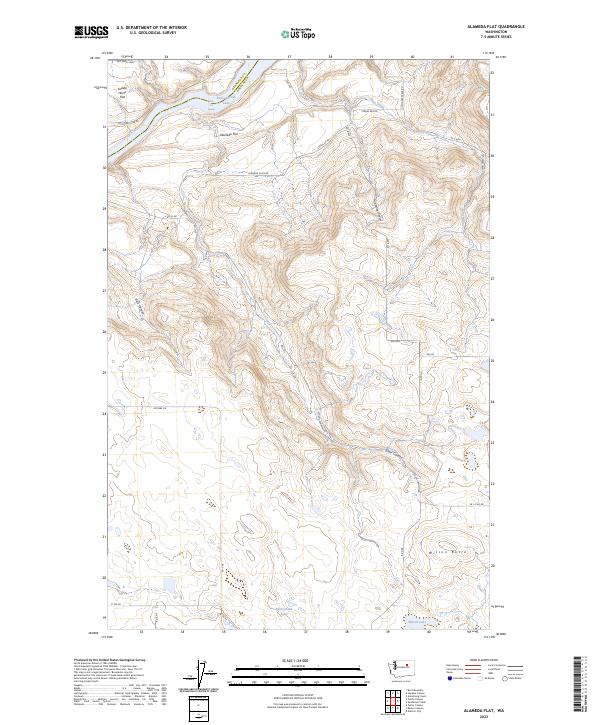 US Topo 7.5-minute map for Alameda Flat WA