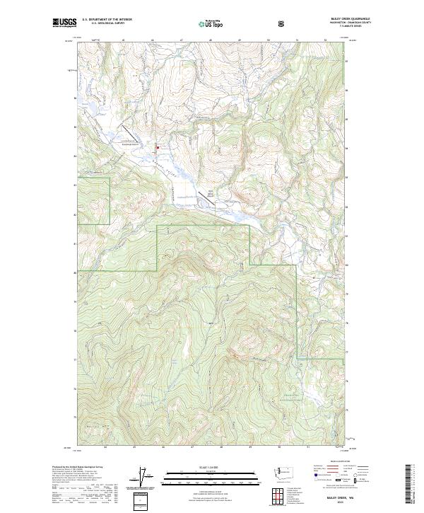 US Topo 7.5-minute map for Bailey Creek WA