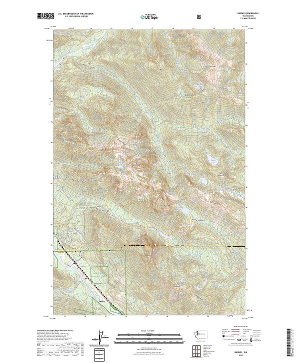 US Topo 7.5-minute map for Baring WA