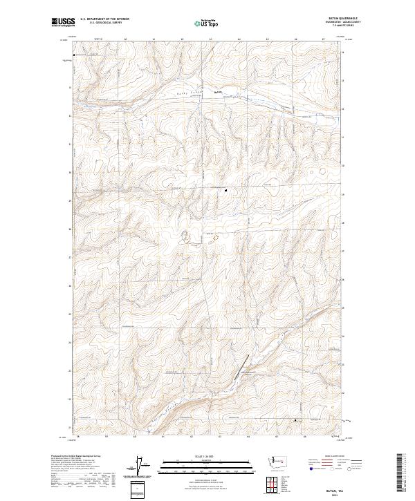 US Topo 7.5-minute map for Batum WA