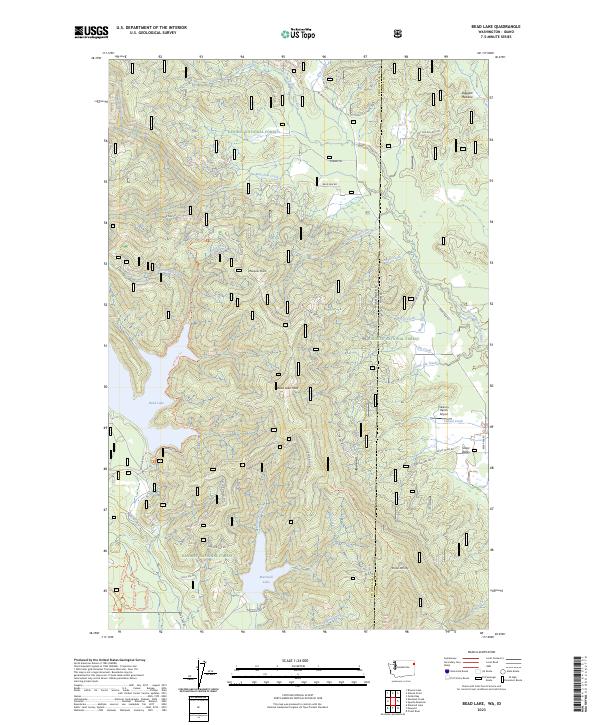 US Topo 7.5-minute map for Bead Lake WAID