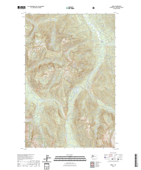 US Topo 7.5-minute map for Bedal WA