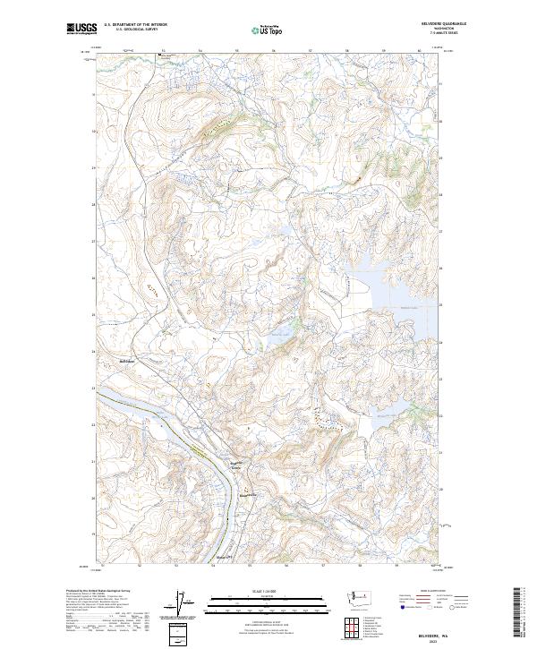 US Topo 7.5-minute map for Belvedere WA