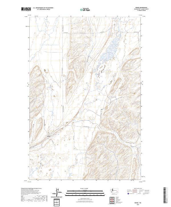 US Topo 7.5-minute map for Benge WA