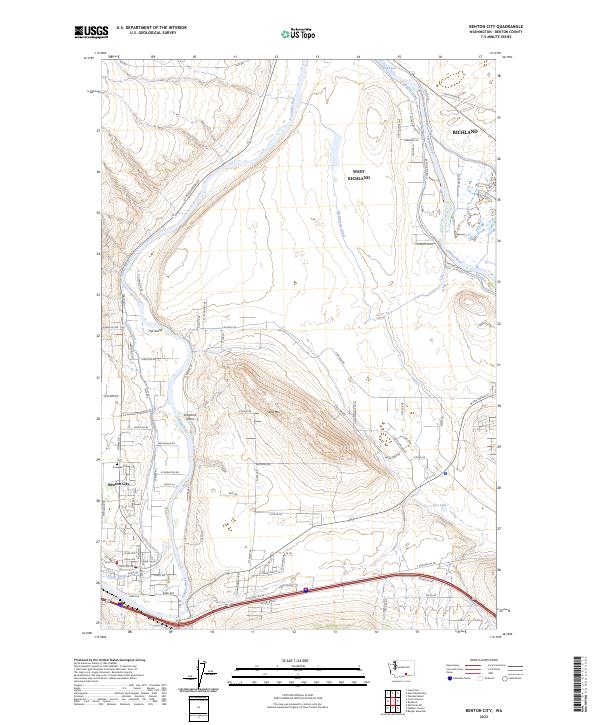 US Topo 7.5-minute map for Benton City WA