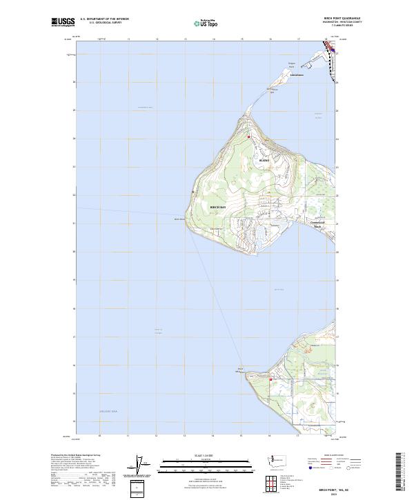 US Topo 7.5-minute map for Birch Point WABC