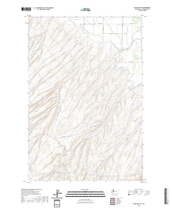 US Topo 7.5-minute map for Bluelight NW WA