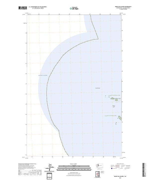 US Topo 7.5-minute map for Bodelteh Islands WA