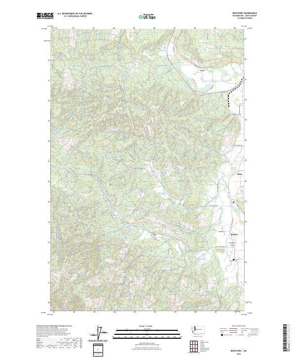 US Topo 7.5-minute map for Boistfort WA