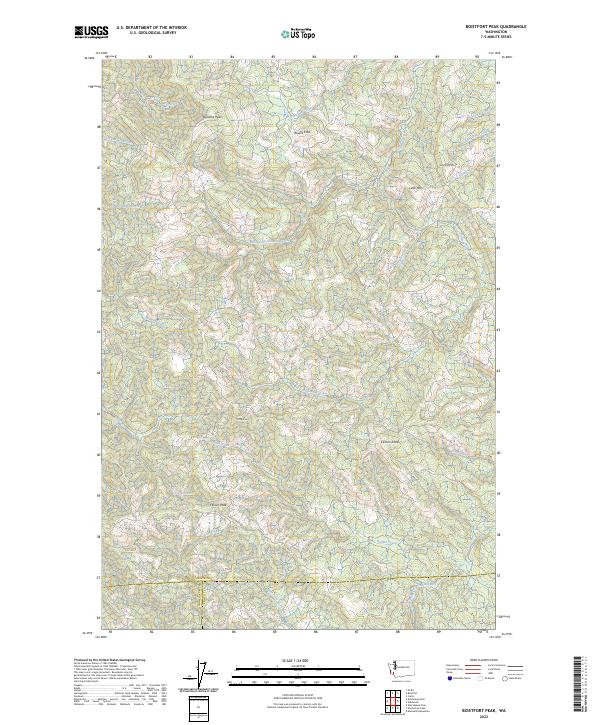 US Topo 7.5-minute map for Boistfort Peak WA