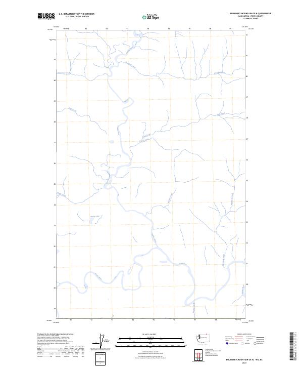 US Topo 7.5-minute map for Boundary Mountain OE N WABC