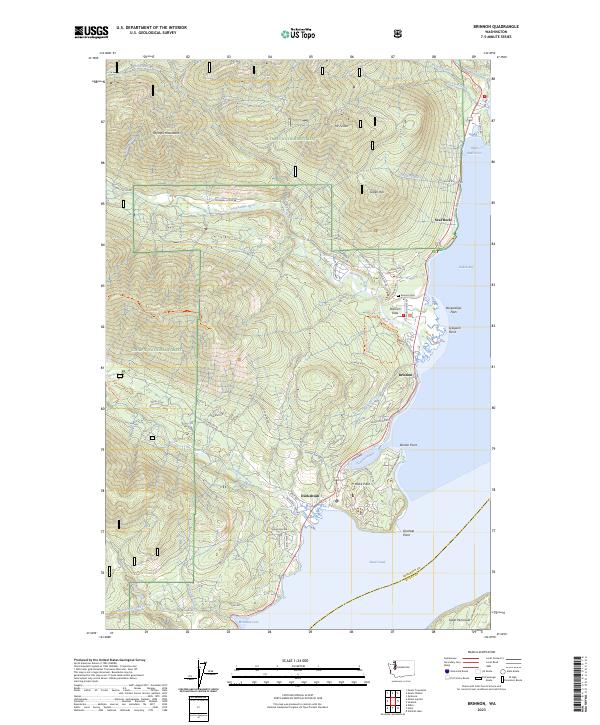 US Topo 7.5-minute map for Brinnon WA