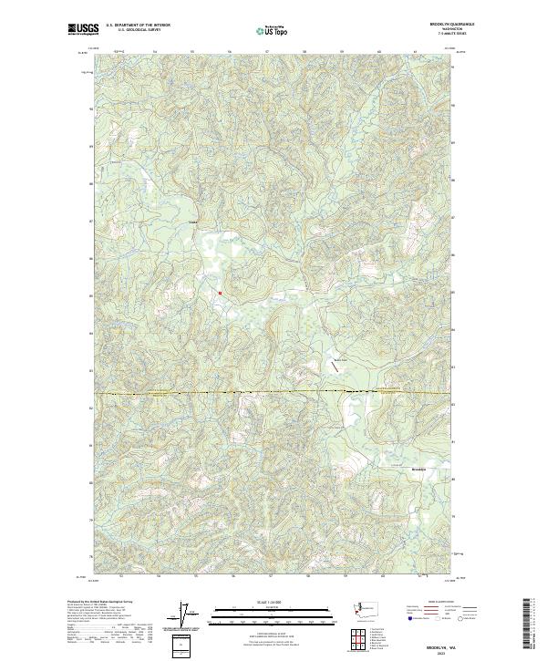 US Topo 7.5-minute map for Brooklyn WA