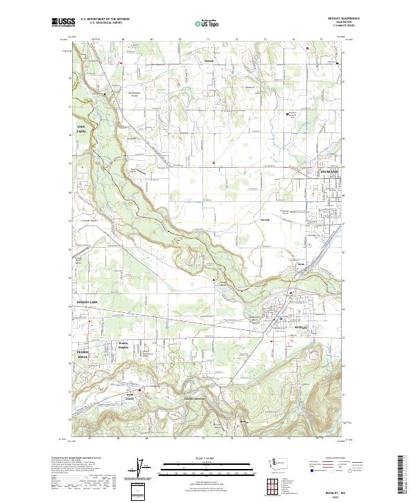 US Topo 7.5-minute map for Buckley WA