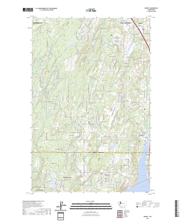 US Topo 7.5-minute map for Burley WA