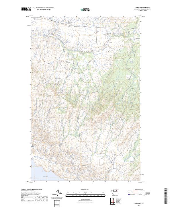 US Topo 7.5-minute map for Camp Seven WA