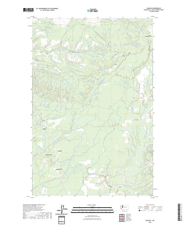 US Topo 7.5-minute map for Carlisle WA