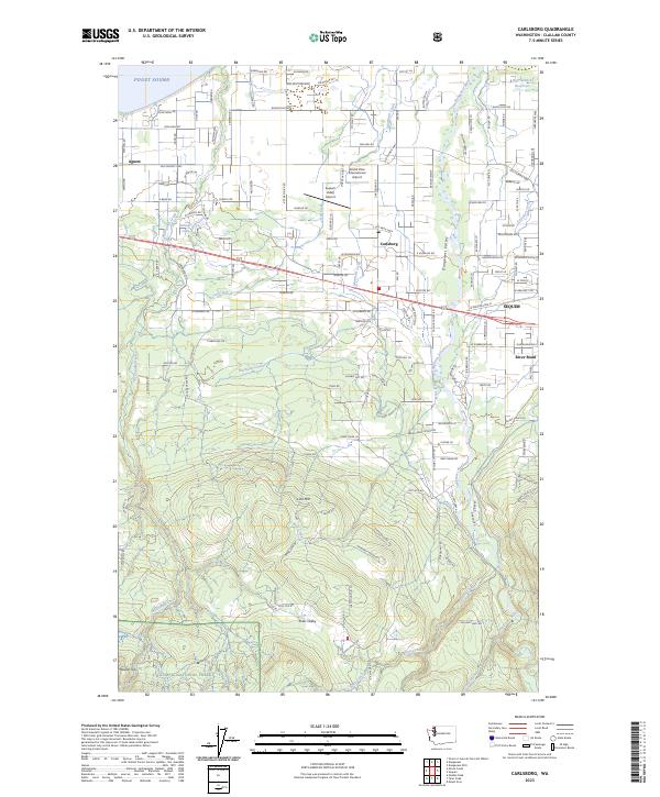 US Topo 7.5-minute map for Carlsborg WA