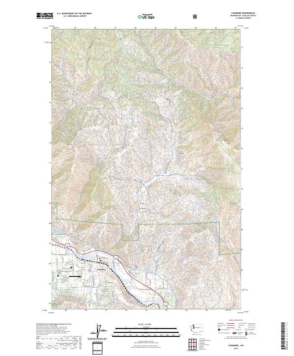 US Topo 7.5-minute map for Cashmere WA