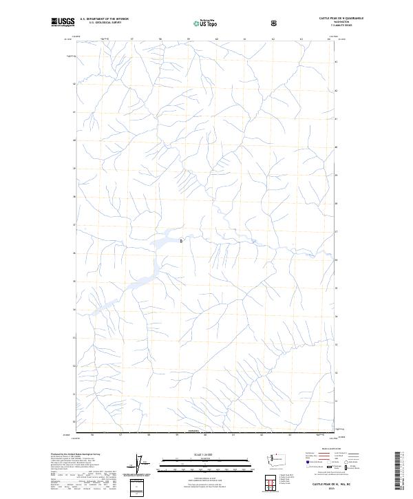 US Topo 7.5-minute map for Castle Peak OE N WABC