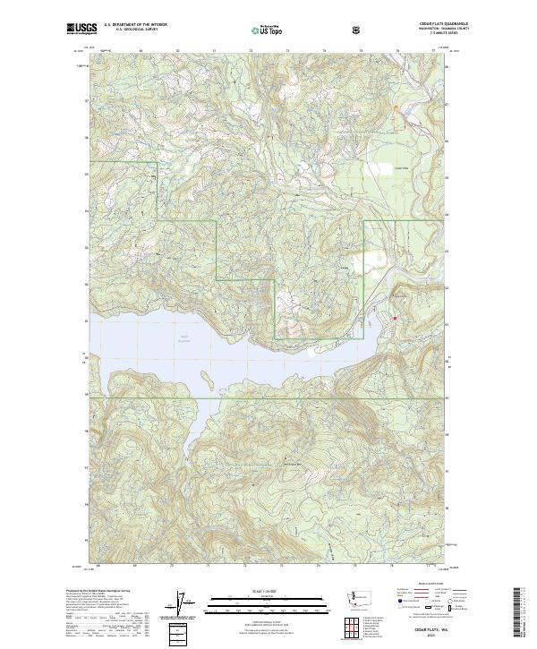 US Topo 7.5-minute map for Cedar Flats WA