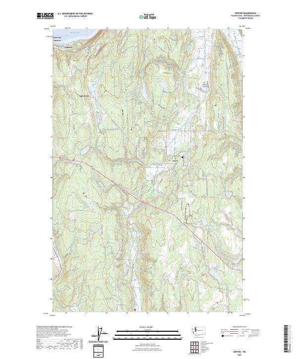 US Topo 7.5-minute map for Center WA