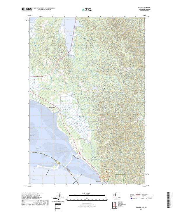 US Topo 7.5-minute map for Chinook WAOR